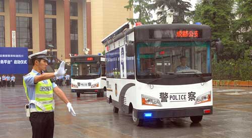 成都市公安局采购的移动警务平台@@车@@。